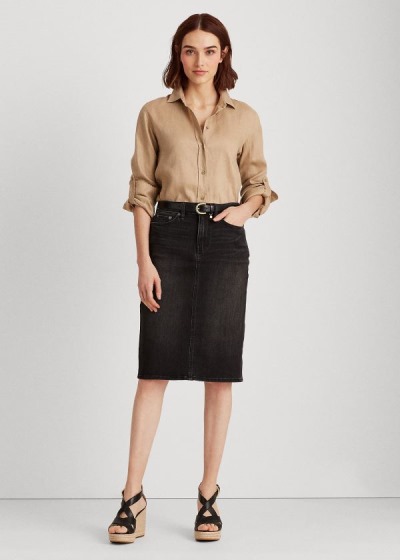 Women's Ralph Lauren Denim Skirts | 349805CRF